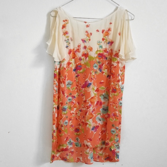 Anthropologie Tops - Maeve Anthropologie Silk Floral Tunic Top S